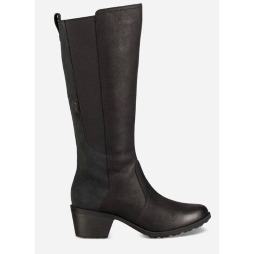EUC Teva Anaya Tall Black Waterproof Boots